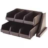 Cambro Polyethylene Grey Cutlery/Condiment Dispenser 6 Compartments - pack size 1