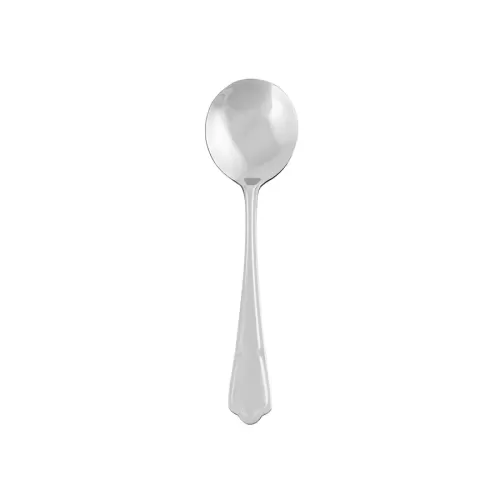 Signature Steel Dubarry 18/0 Stainless Steel Soup Spoon - pack size 12