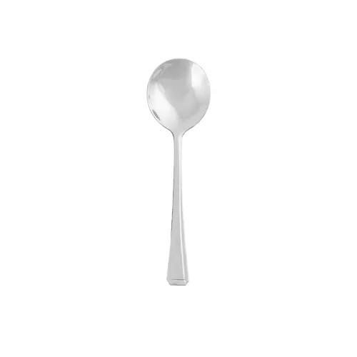 Signature Steel Harley 18/0 Stainless Steel Soup Spoon - pack size 12