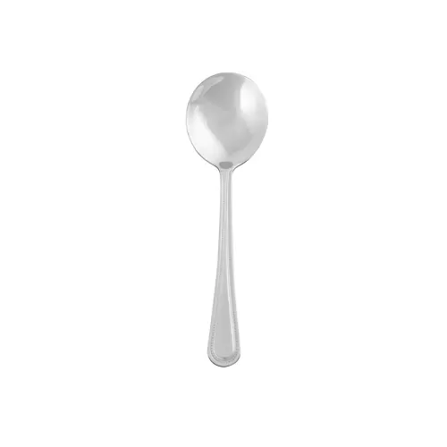 Signature Steel Bead 18/0 Stainless Steel Soup Spoon - pack size 12