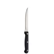 Utopia Black Handled Steak Knife - pack size 12