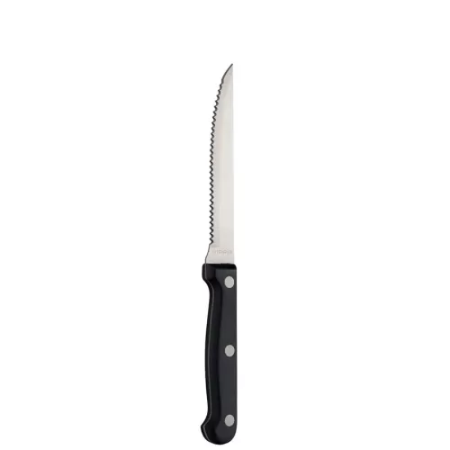 Utopia Black Handled Steak Knife - pack size 12