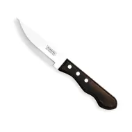 Tramontina 18/10 Stainless Steel Jumbo Polywood Steak Knife light black handle - pack size 12