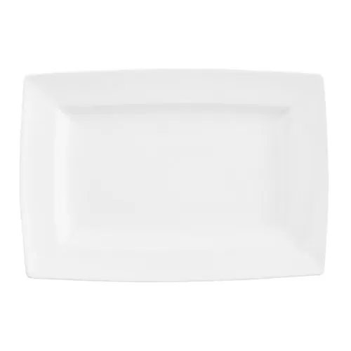 Churchill Energy Alchemy Fine China White Rectangular Plate 33x23cm - pack size 6