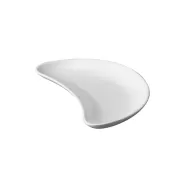 Churchill Whiteware Vitrified Porcelain Crescent Salad Plate 20.3cm - pack size 12