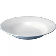 Churchill Classic Vitrified Porcelain White Round Rimmed Soup Bowl 23cm 32.5cl 11.4oz - pack size 24