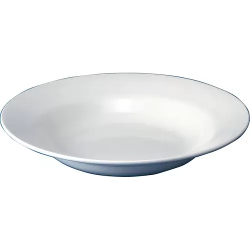 Churchill Classic Vitrified Porcelain White Round Rimmed Soup Bowl 23cm 32.5cl 11.4oz - pack size 24