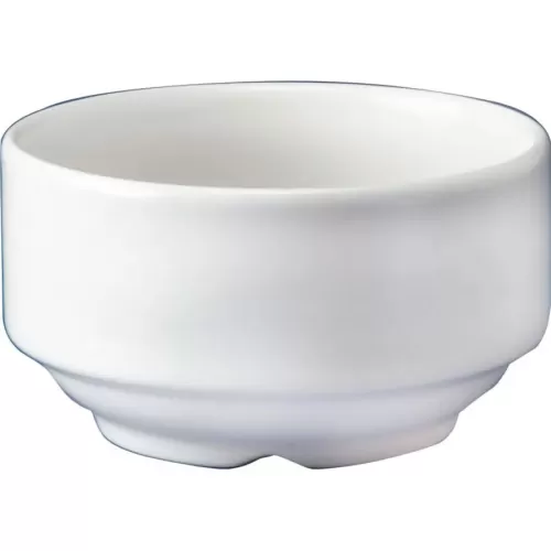 Churchill Whiteware Vitrified Porcelain Round Stacking Soup Bowl 40cl 14.1oz - pack size 24
