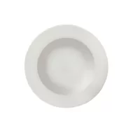 Elia Glacier Bone China White Round Rimmed Pasta Bowl 24cm - pack size 6