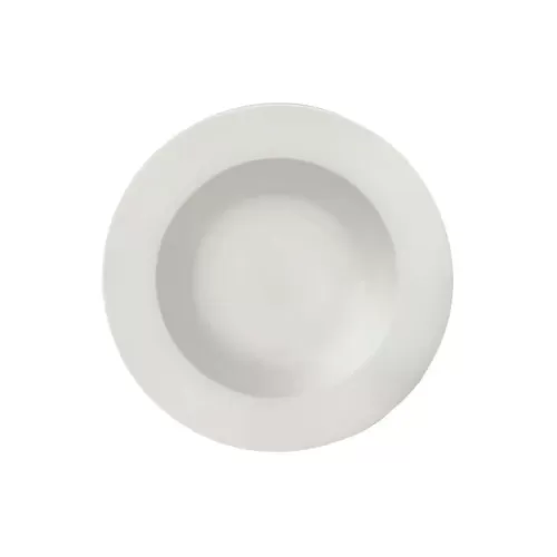 Elia Glacier Bone China White Round Rimmed Pasta Bowl 24cm - pack size 6