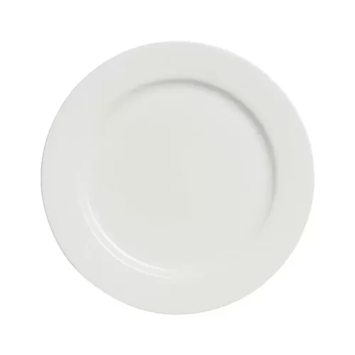 Elia Glacier Bone China White Round Plate 19.5cm - pack size 6