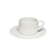 Elia Glacier Bone China White Stacking Teacup 24cl - pack size 6