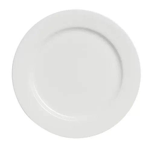 Elia Glacier Bone China White Round Plate 30cm - pack size 4