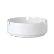 Steelite Simplicity Vitrified Porcelain White Round Ashtrays Stackable 10.25cm - pack size 12