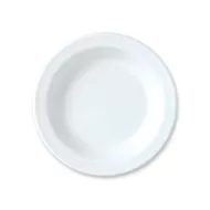 Steelite Simplicity Vitrified Porcelain White Round Butter Dish 10.25cm - pack size 24