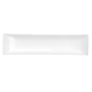 Churchill Buffet Alchemy Fine China White Rectangular Boat Dish 51.8cm 1.28ltr - pack size 4