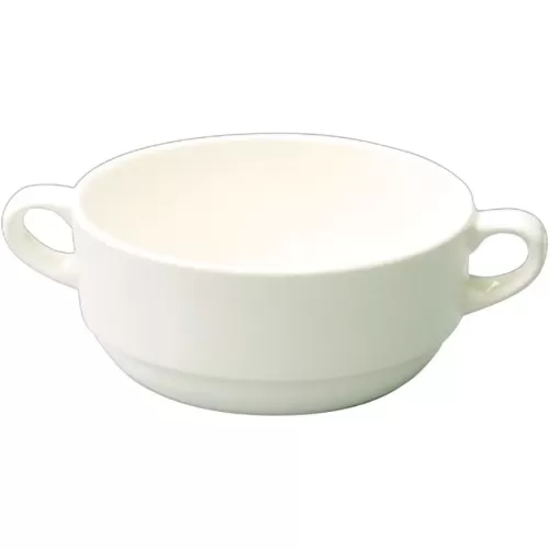 Churchill Alchemy White Fine China Round Soup Bowl 27.5cl - pack size 24