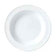 Steelite Simplicity Vitrified Porcelain White Round Soup Plate 21.5cm - pack size 24
