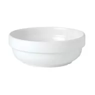 Steelite Simplicity Vitrified Porcelain White Round Bowl Stackable 13cm - pack size 12