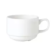 Steelite Simplicity Vitrified Porcelain White Stacking Cup 10oz - pack size 36