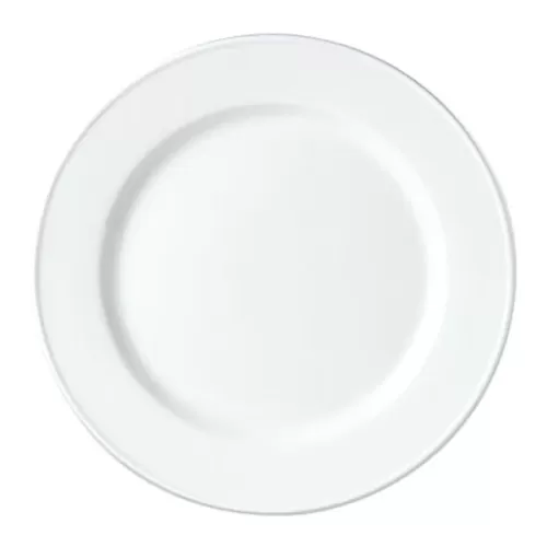 Steelite Simplicity Vitrified Porcelain White Round Plate 27cm - pack size 24