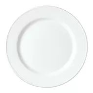 Steelite Simplicity Vitrified Porcelain White Round Plate 25.5cm - pack size 24