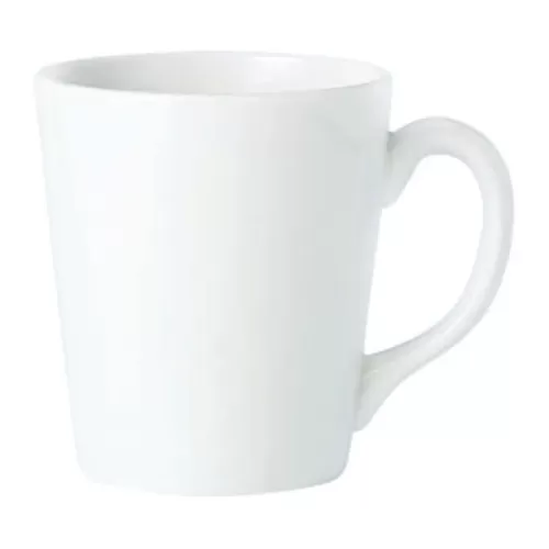 Steelite Simplicity Vitrified Porcelain White Coffee House Mug 26.5cl - pack size 36