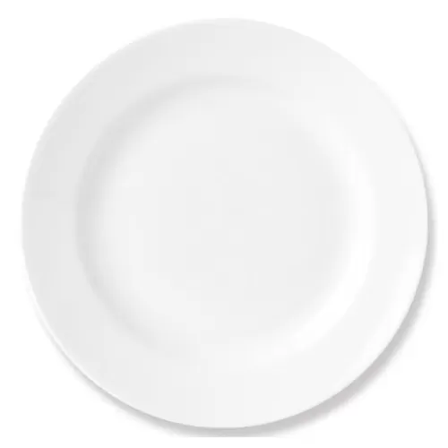 Steelite Simplicity Vitrified Porcelain White Round Harmony Plate 27cm - pack size 24