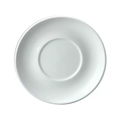Churchill Compact Vitrified Porcelain White Round Saucer 15.25cm For B8513 & B8305 - pack size 24