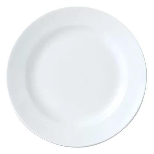 Steelite Simplicity Vitrified Porcelain White Round Harmony Plate 31.5cm - pack size 6