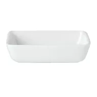 Steelite Simplicity Vitrified Porcelain White Rectangular Trays 12.3x16.5cm - pack size 12