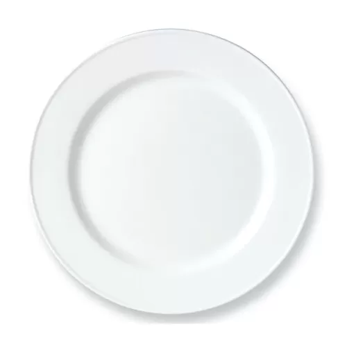 Steelite Simplicity Vitrified Porcelain White Round Service Plate 33cm - pack size 6
