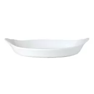 Steelite Simplicity Cookware Vitrified Porcelain White Oval Eared Dish 11x20cm - pack size 24