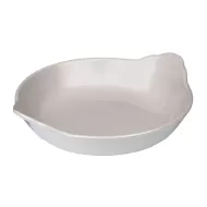 Steelite Simplicity Cookware Vitrified Porcelain White Round Eared Dish 78cl - pack size 12