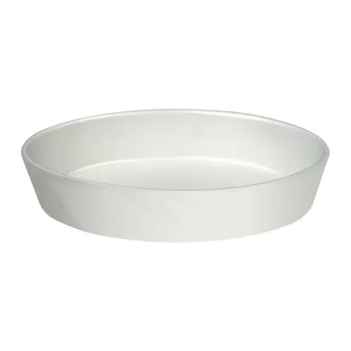 Steelite Simplicity Cookware Vitrified Porcelain White Oval Sole Dish 14x21.5cm - pack size 12