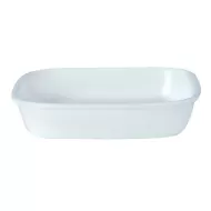 Steelite Simplicity Cookware Vitrified Porcelain White Square Roaster 25.5x25.5cm - pack size 6