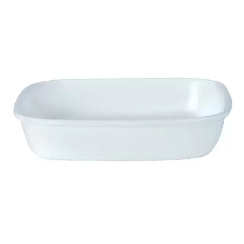 Steelite Simplicity Cookware Vitrified Porcelain White Square Roaster 25.5x25.5cm - pack size 6