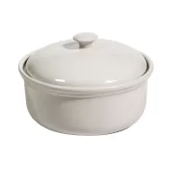 Steelite Simplicity Cookware Vitrified Porcelain White Round Lid For Casserole B9318WH - pack size 3