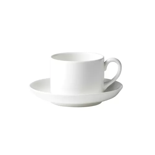 Wedgwood Connaught Bone China White Stacking Cup 20cl 7oz - pack size 4