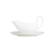 Wedgwood Connaught Bone China White Sauce Boat 36cl 12.5oz - pack size 1