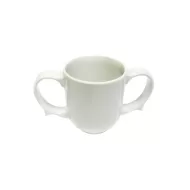 Wade Dignity Porcelain White 2 Handled Mug 25cl - pack size 1