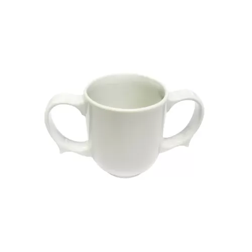 Wade Dignity Porcelain White 2 Handled Mug 25cl - pack size 1