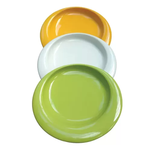 Wade Dignity Porcelain Green Round Raised Lip Plate 23cm - pack size 1