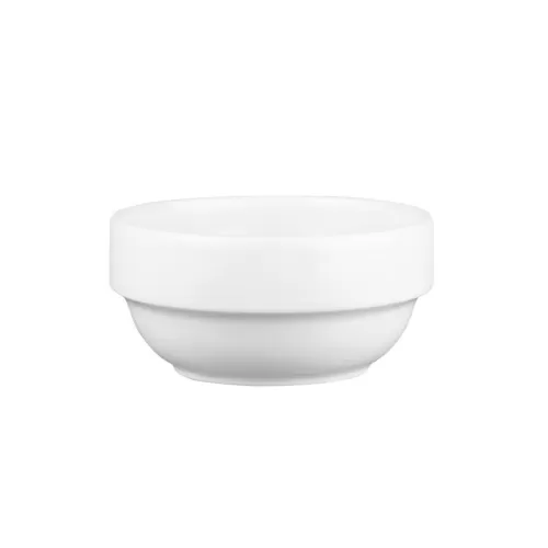 Churchill Profile Vitrified Porcelain White Round Stacking Bowl 11.5cm 36cl 12.6oz - pack size 1