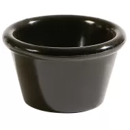 Carlisle Plain Black Round Melamine Ramekin 12cl 4oz - pack size 1