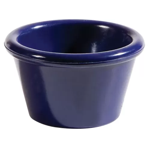 Carlisle Cobalt Blue Round Melamine Ramekin 6cl 2oz - pack size 1