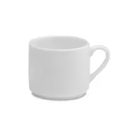 Elia Glacier Bone China White Cup 10cl - pack size 6