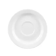 Churchill Profile Vitrified Porcelain White Round Saucer 15cm - pack size 12