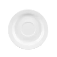Churchill Profile Vitrified Porcelain White Round Saucer 12.8cm - pack size 12