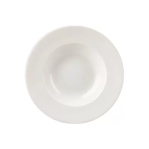 Churchill Profile Vitrified Porcelain White Round Wide Rim Bowl 28cm 46.9cl 16.5oz - pack size 12